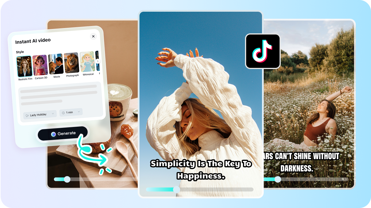 Gere um vídeo TikTok a partir de um script usando CapCut