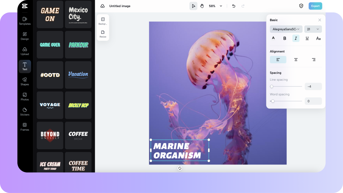 Personalize, edite e compartilhe suas imagens JPG online
