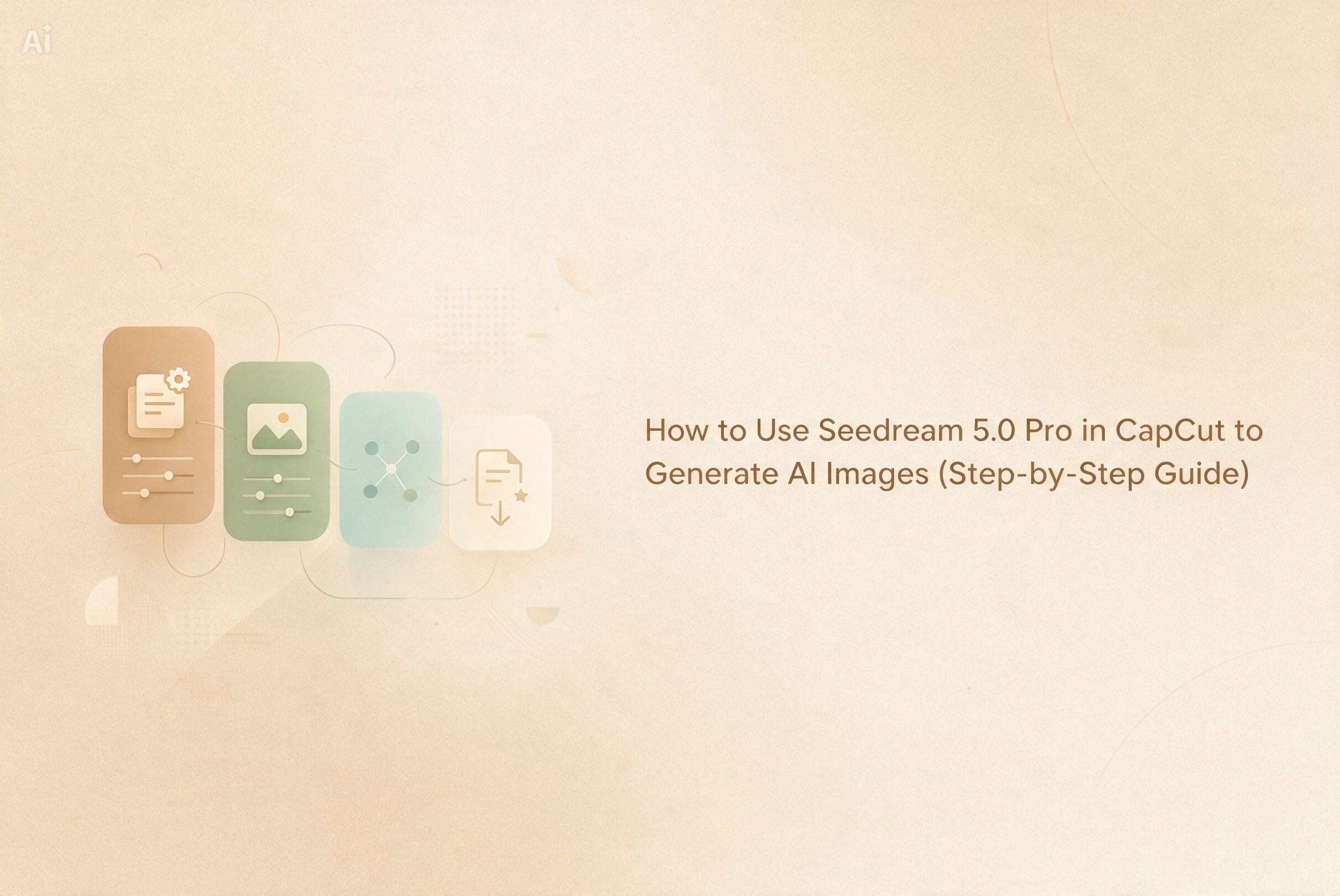 How to Use Seedream 5.0 Pro in CapCut to Generate AI Images (Step-by-Step Guide)	