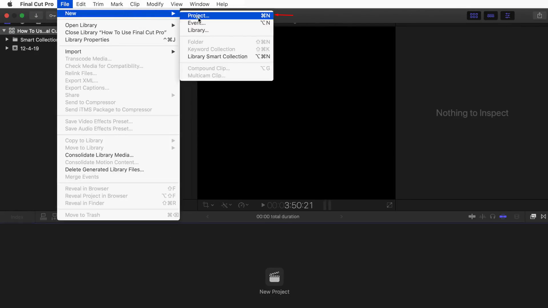 Importing media into Final Cut Pro