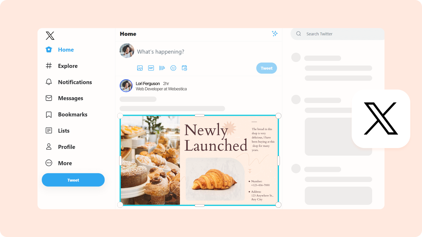 twitter post creator