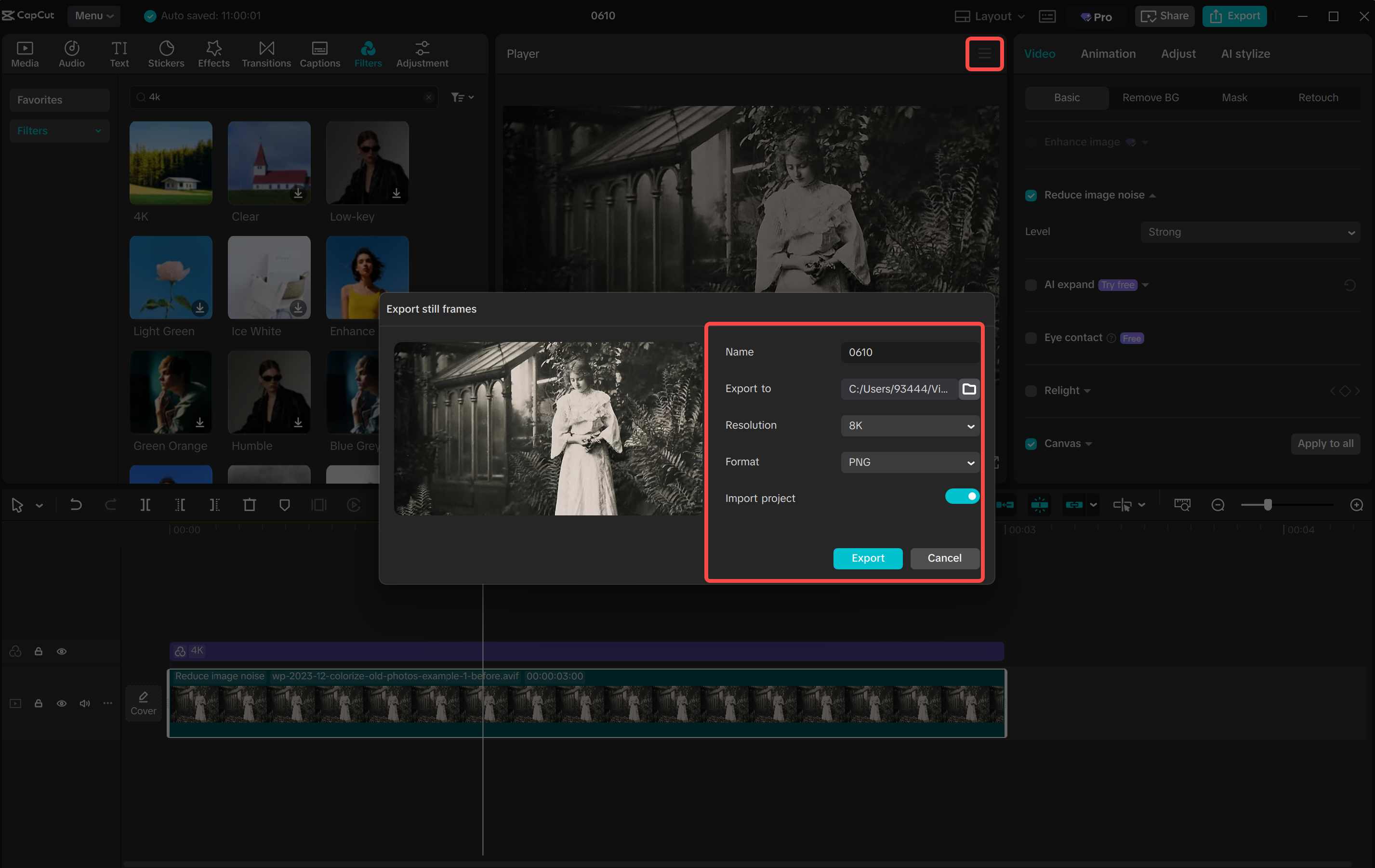 Exportieren eines Videos aus dem CapCut Desktop-Video-Editor
