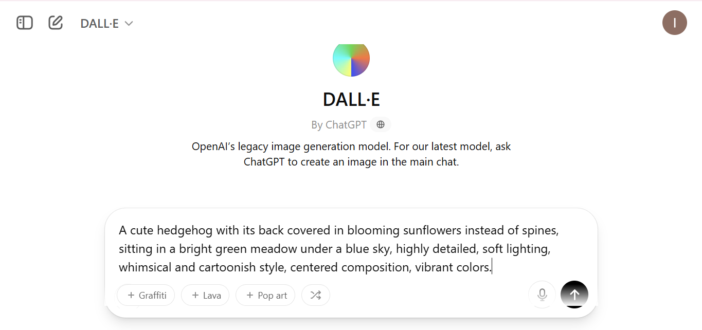 Accessing the Dall-E using ChatGPT