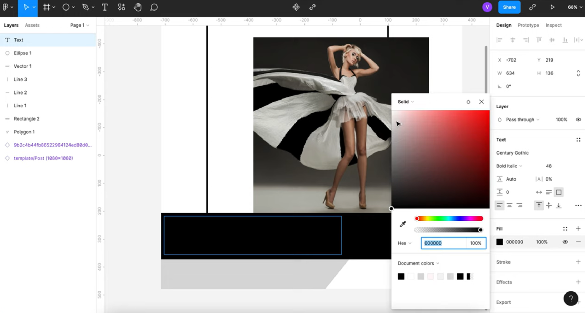 Personalizzare un template in Figma