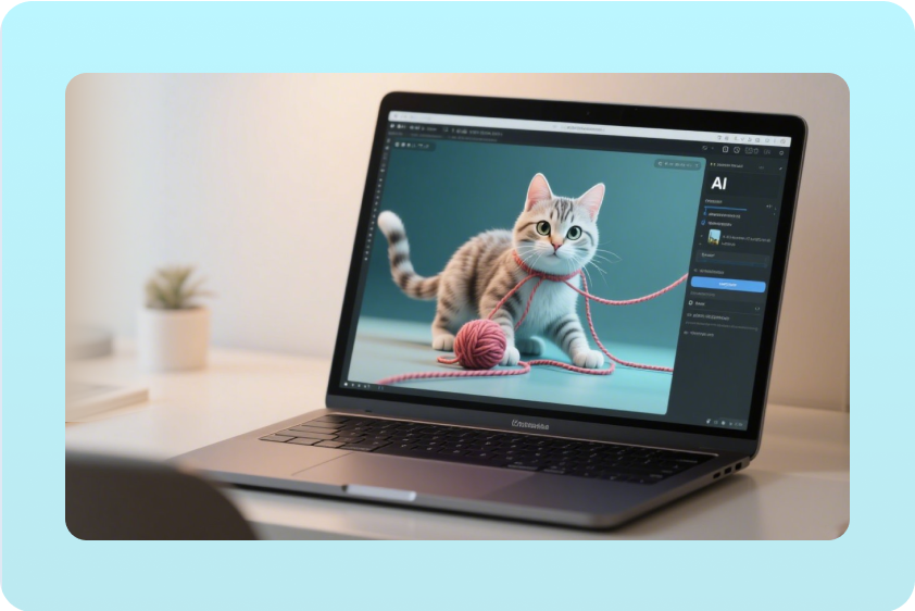 create a cat video with ai