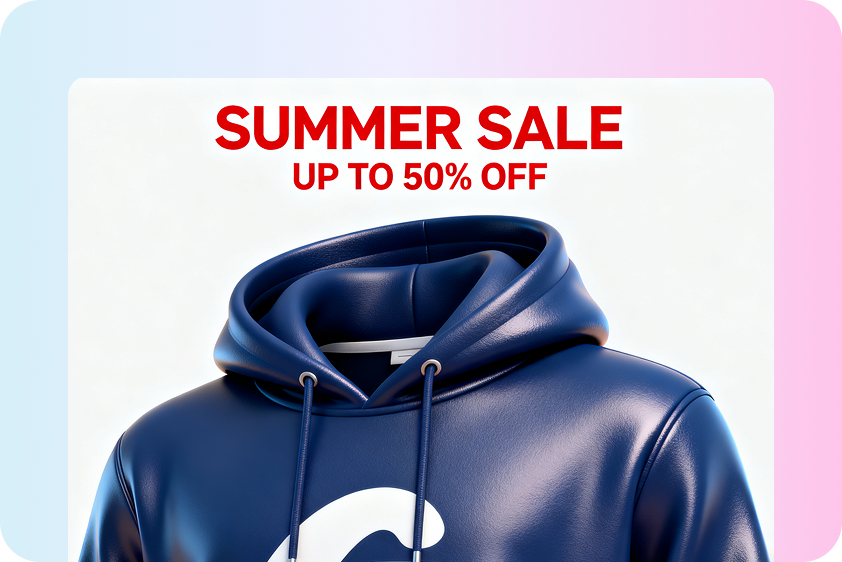 3D poster with a clear visual message