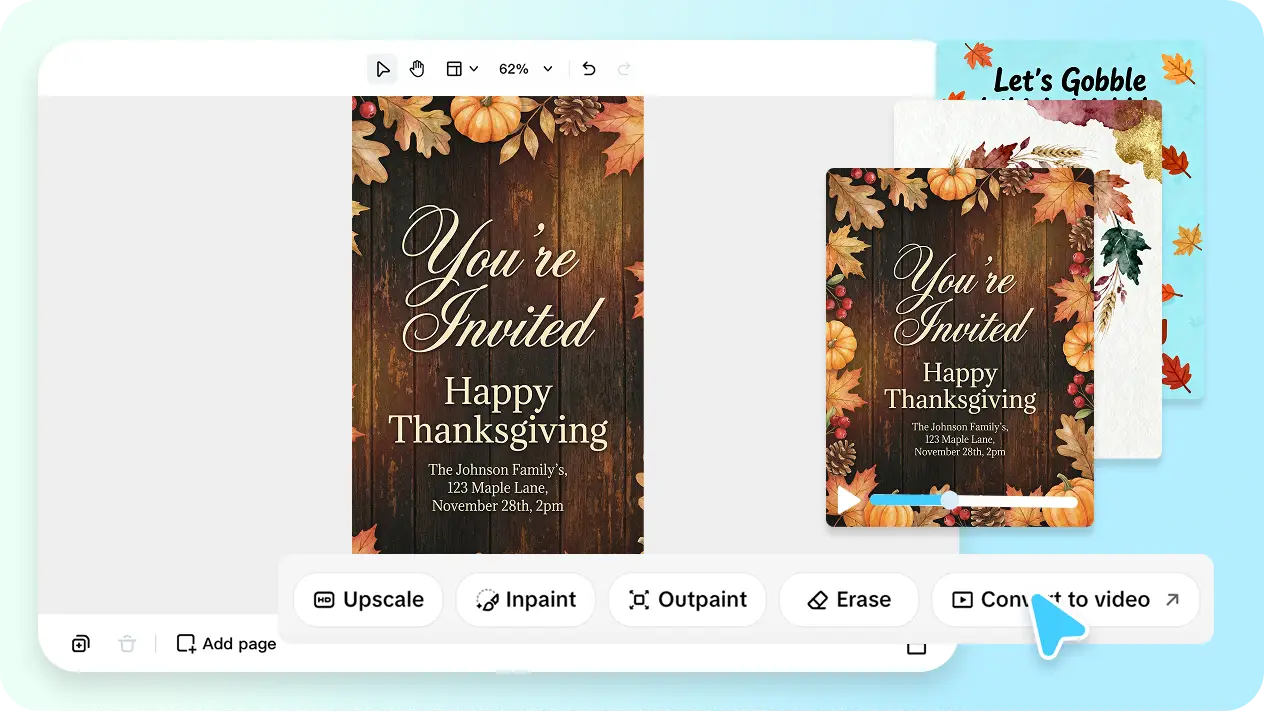 Personalize with AI editing tools