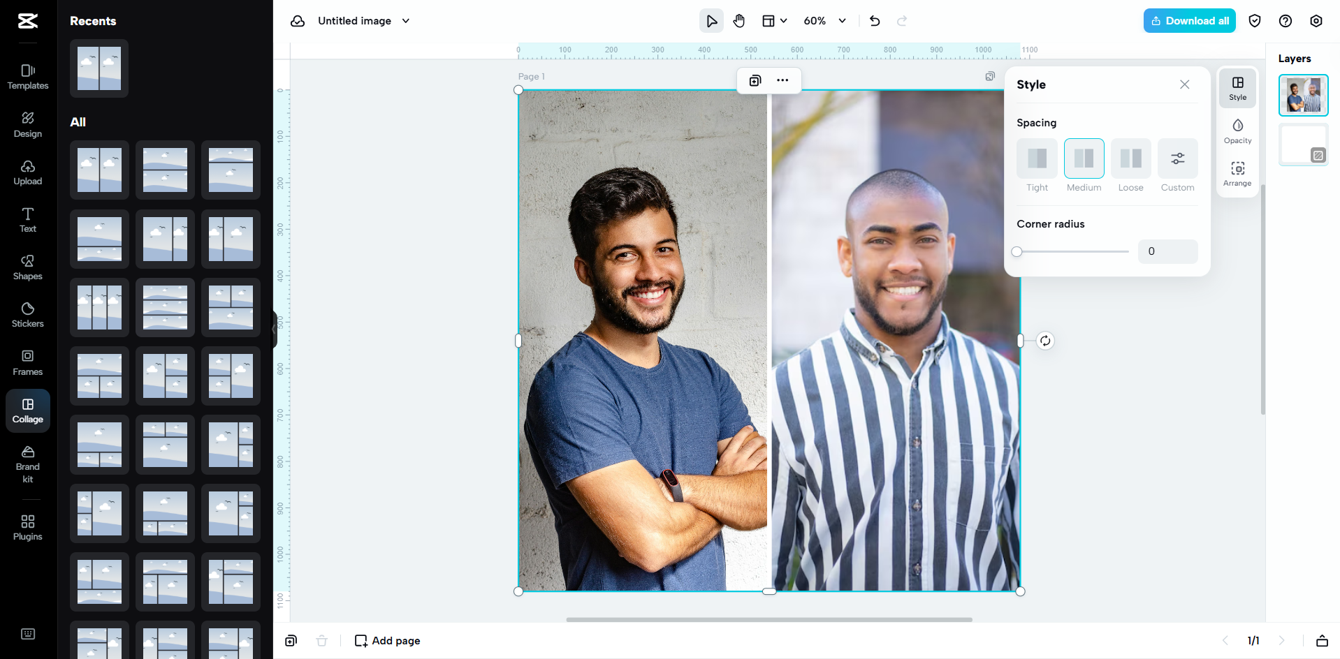 Interfaccia di CapCut Web: un modo più semplice per creare collage di foto
