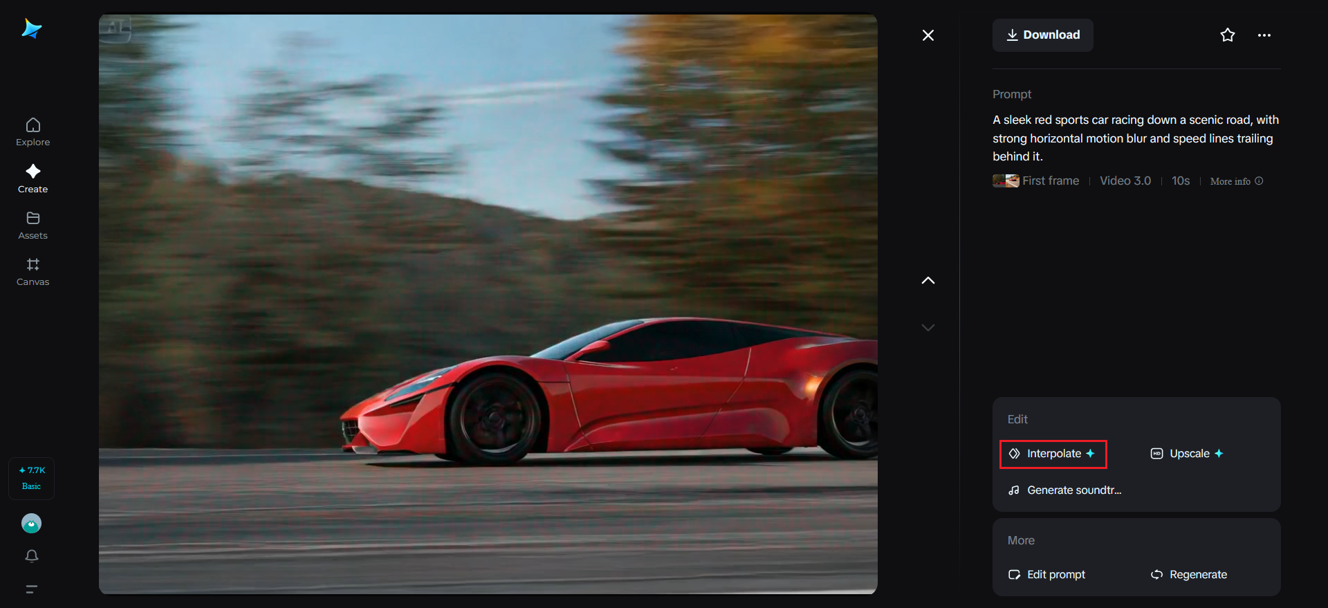 Frame interpolation