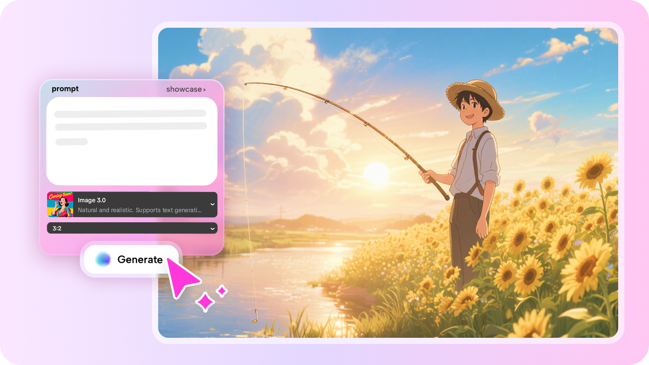 Creating characters with CapCut's anime AI image generator