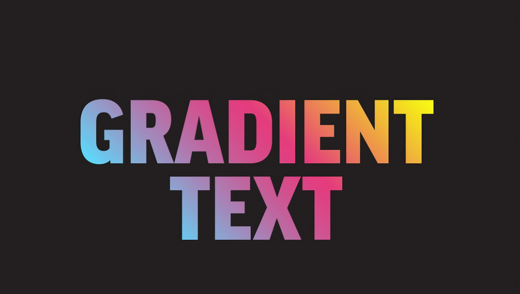 Maramihang mga gradient na teksto