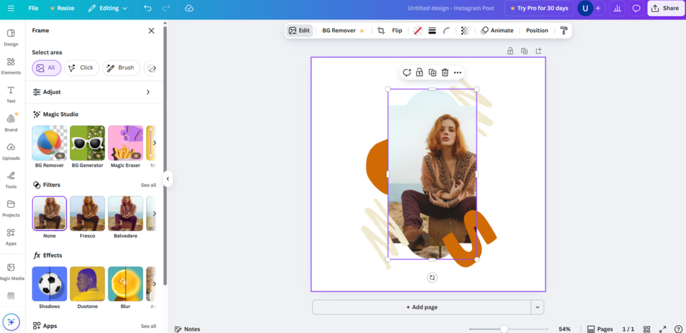 Плакат на основе изображения от бесплатного генератора плакатов Canva AI