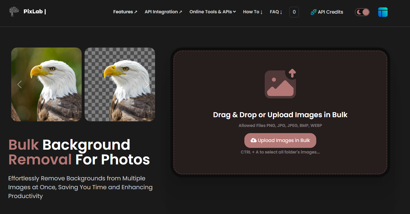 Remove.bg.pixlab interface