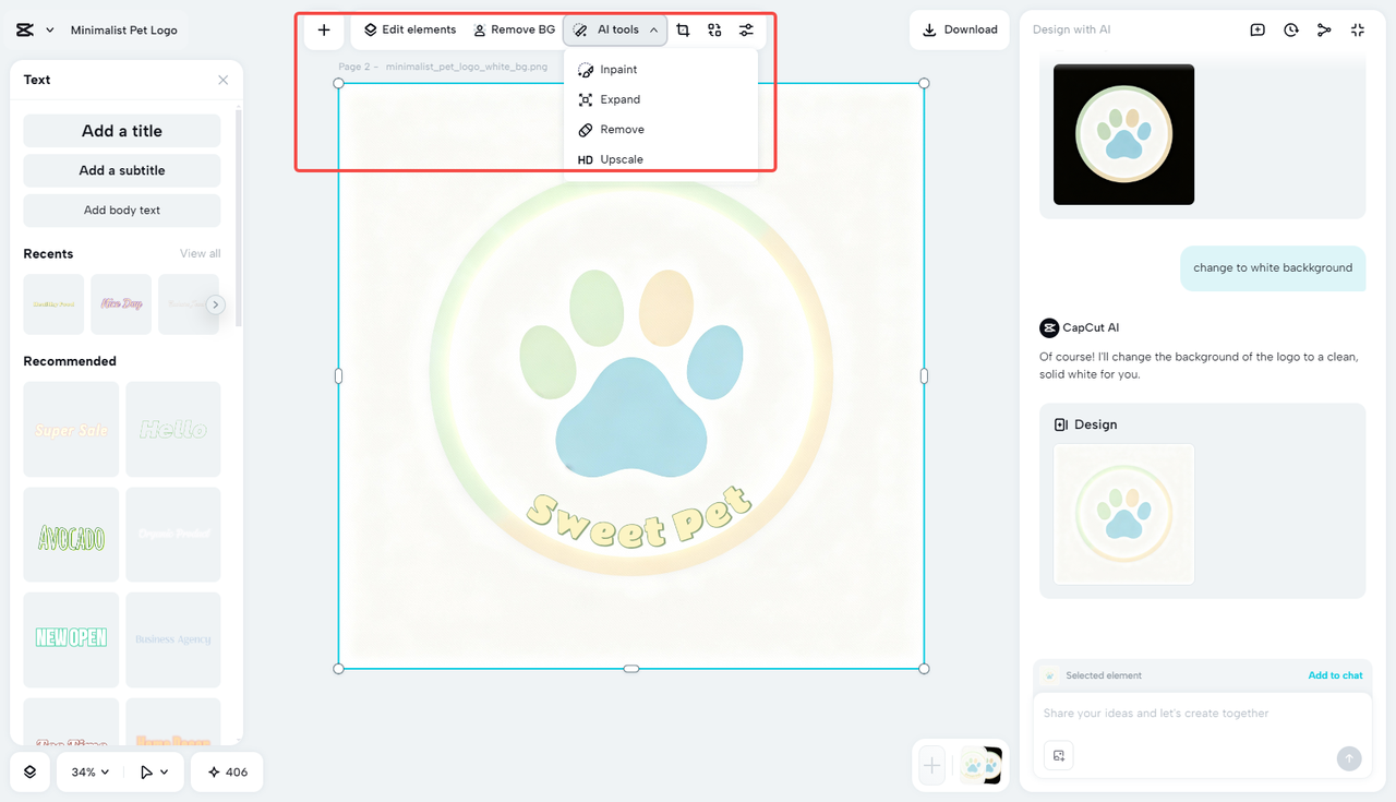 Edit the circle logo design