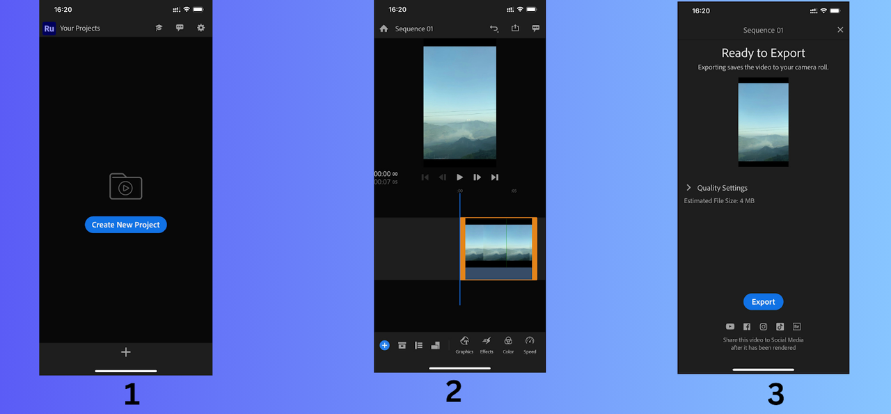 Edit a vlog at Adobe Premier Rush