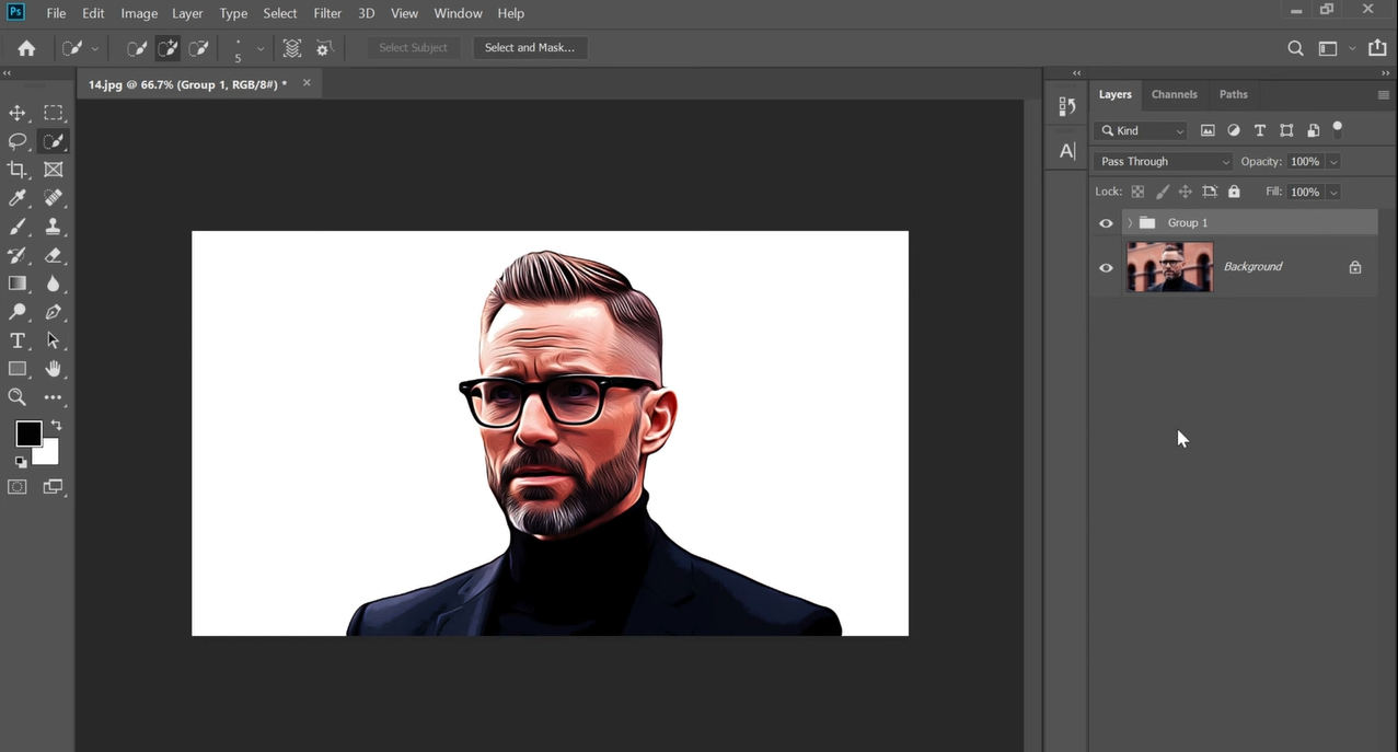 Transformez ma photo en dessin animé avec Photoshop