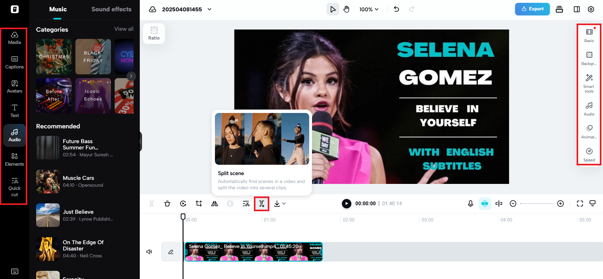 Edit and trim your videos