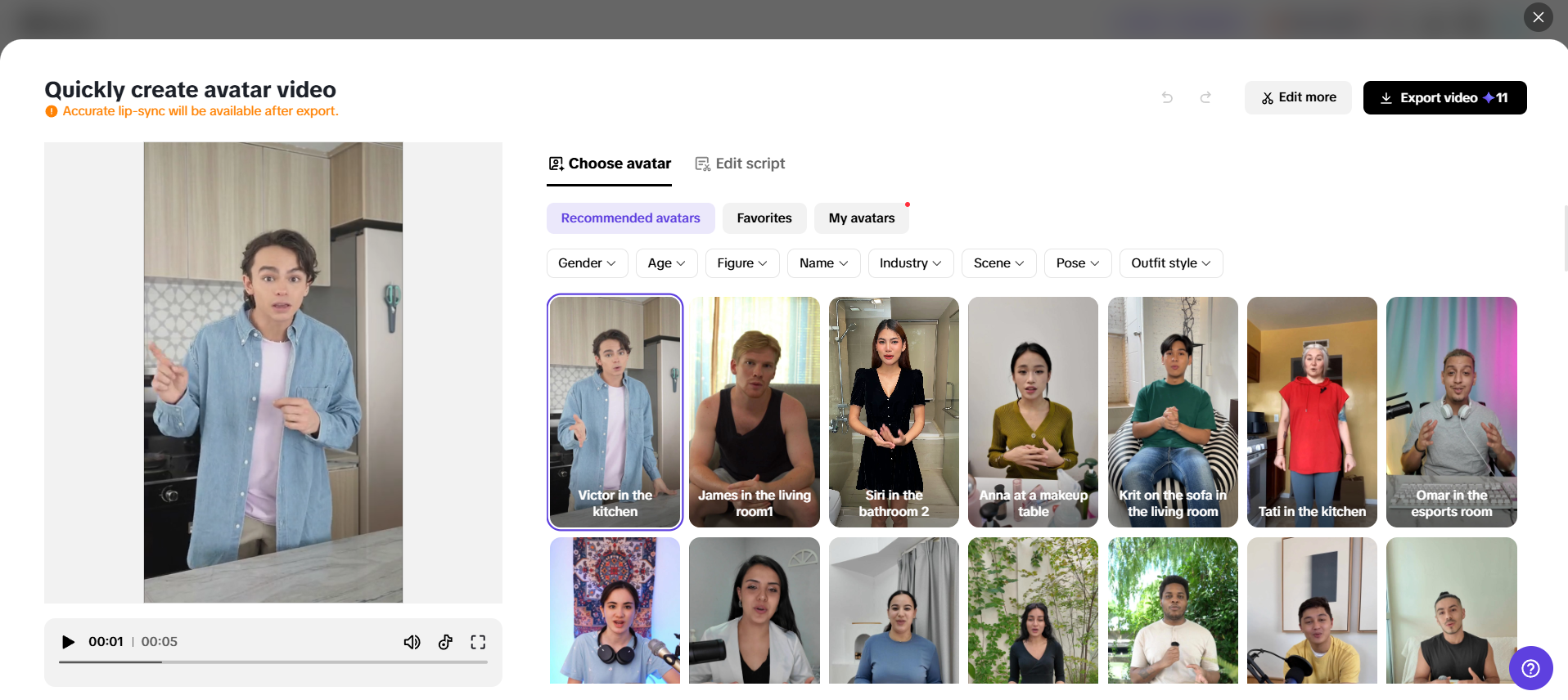 AI avatars and voices