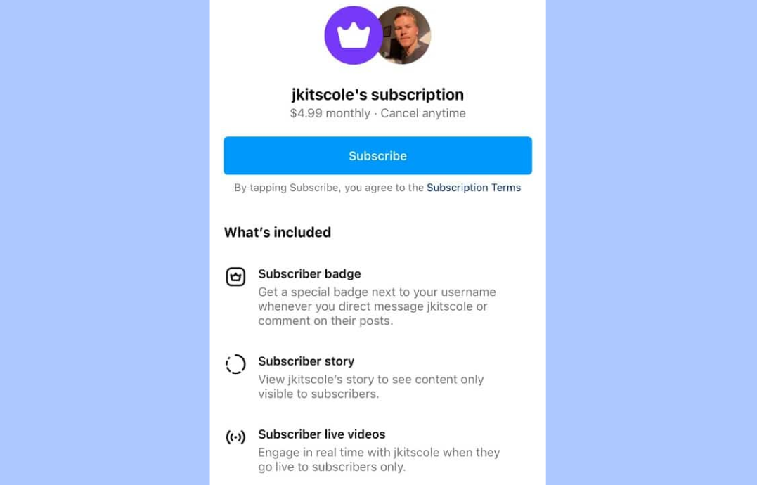 Promote a subscription