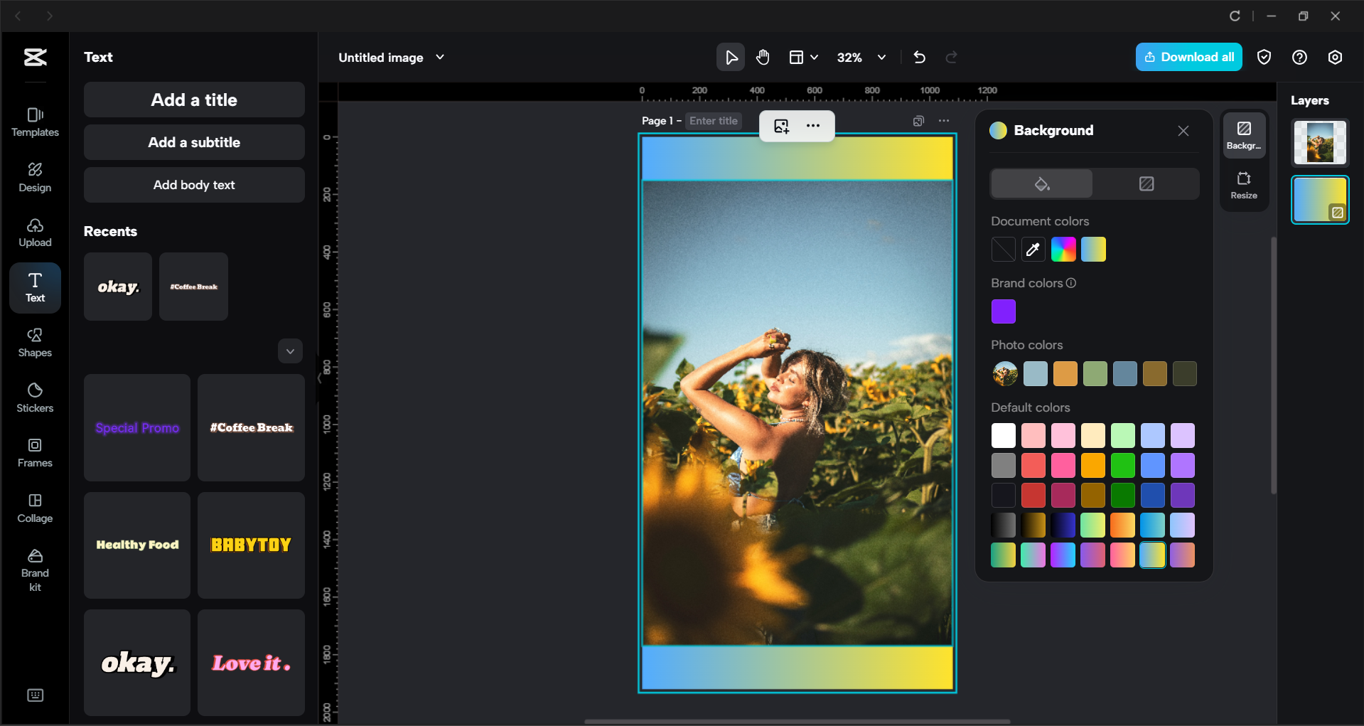 Interface of the CapCut desktop video editor - a versatile tool for image editing