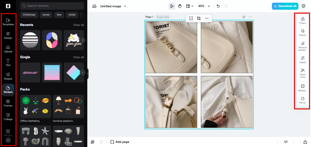 Image editor in Pippit