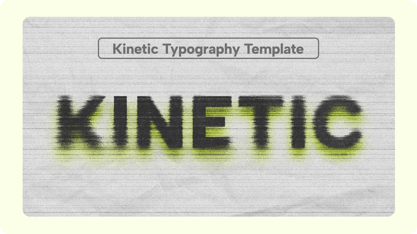 kinetická typografie šablony zdarma