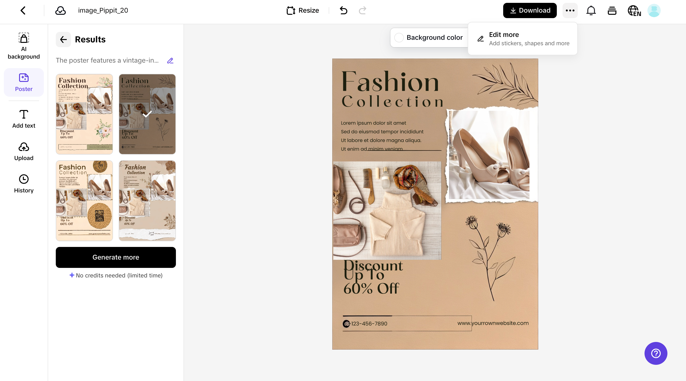 Customize your poster