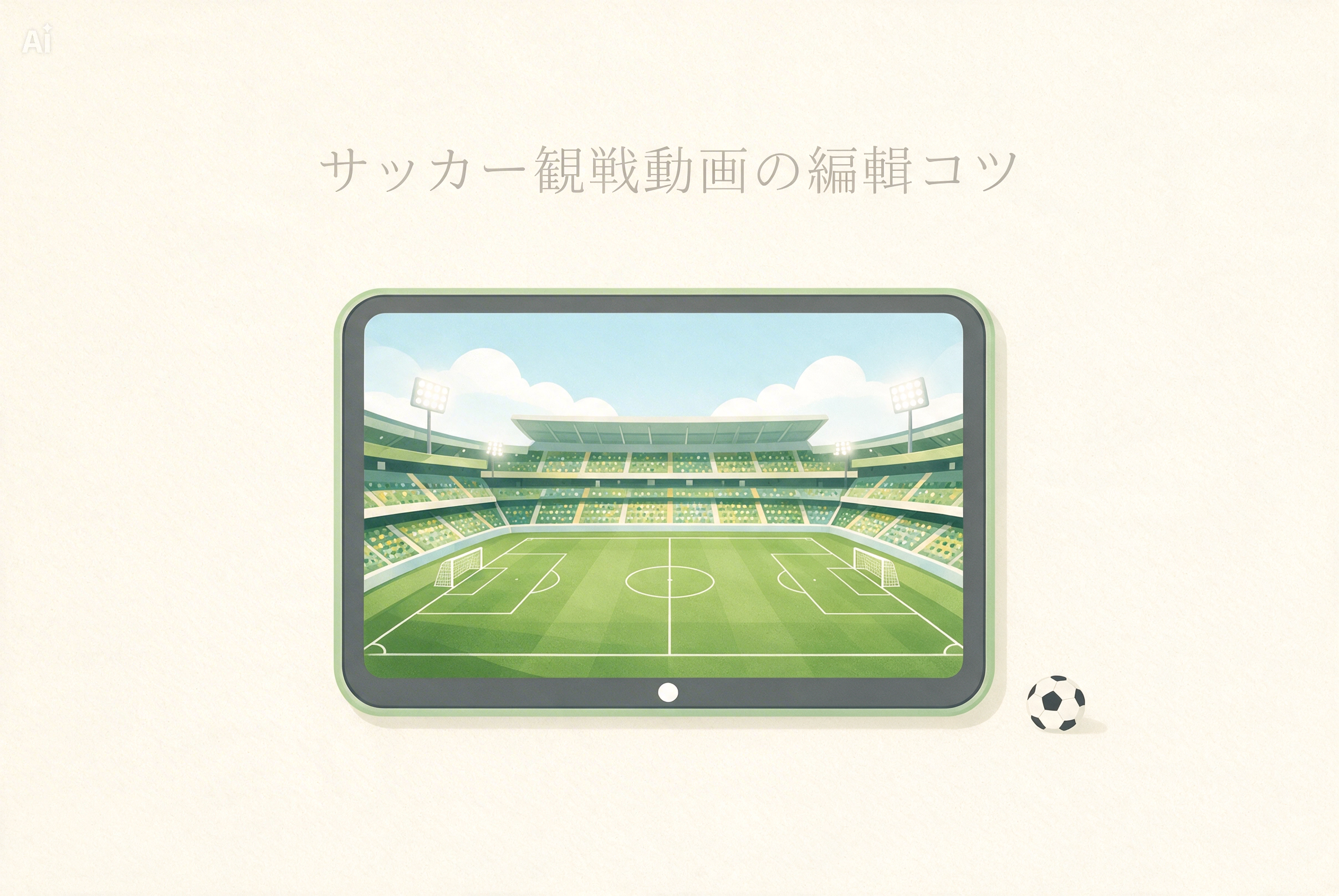 スポーツのハイライト編集やスロー演出を連想させるバナー
