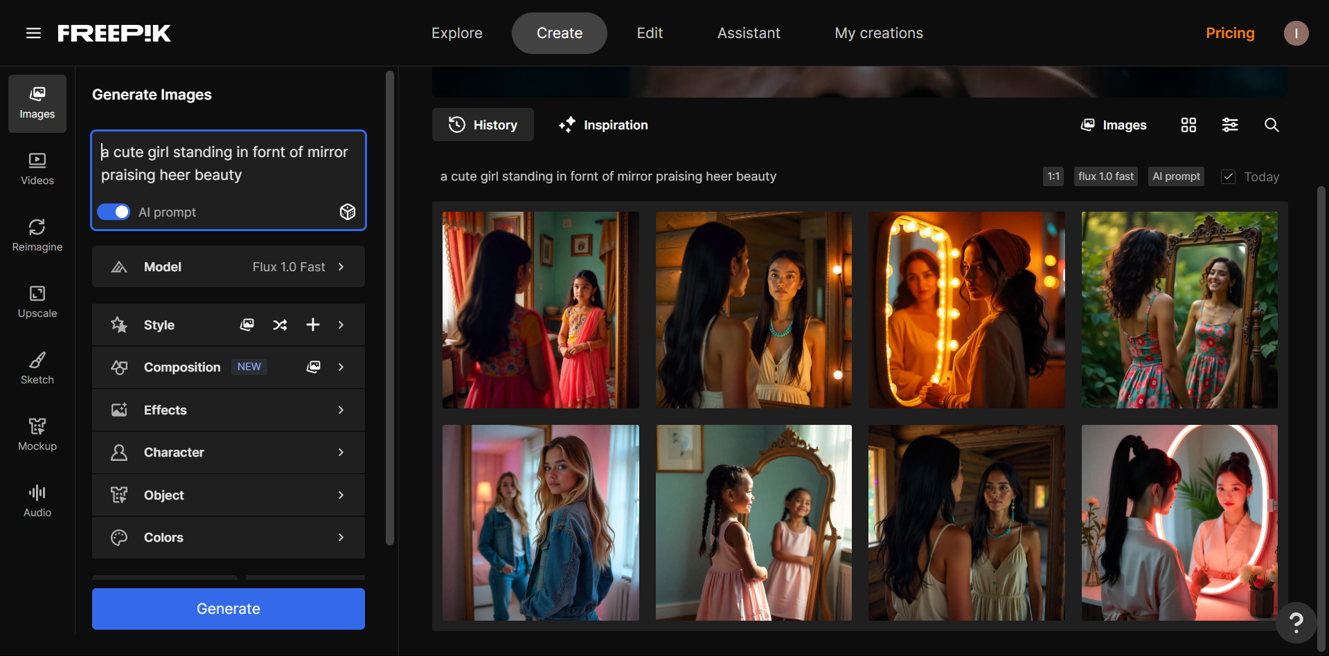 Freepik - free AI image generator with no restrictions