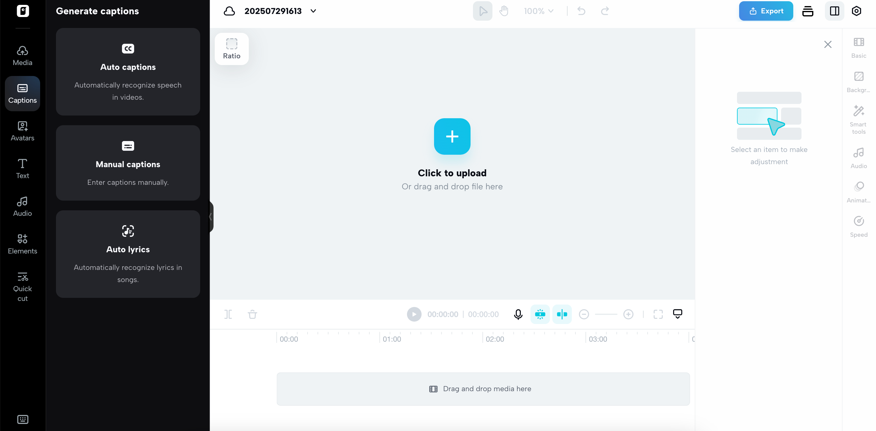 Online YouTube video editor