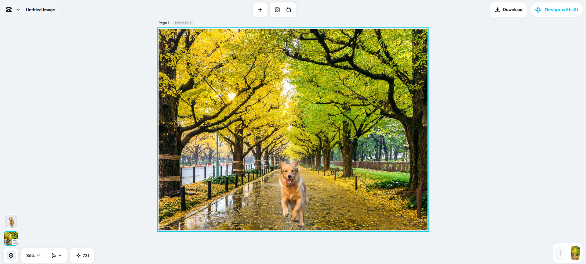 CapCut Web's interface