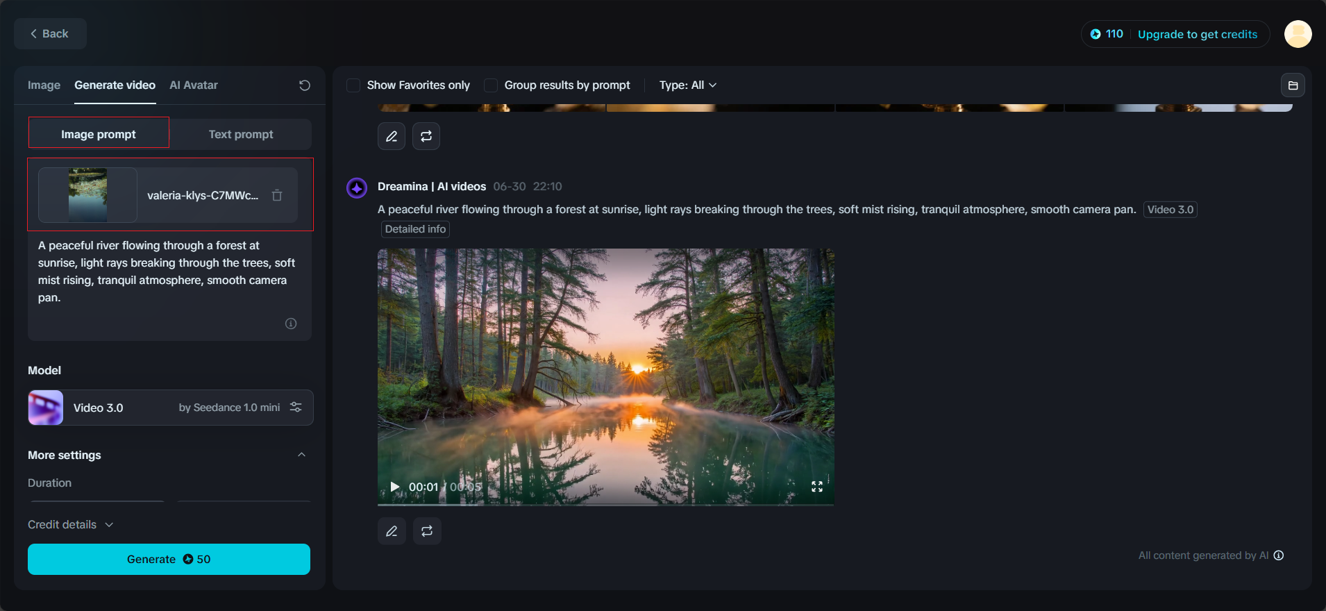 Upload image & add prompt