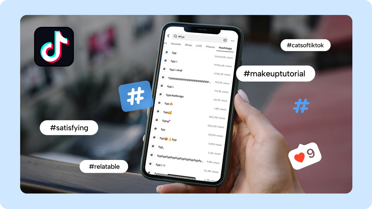 hashtags para TikTok