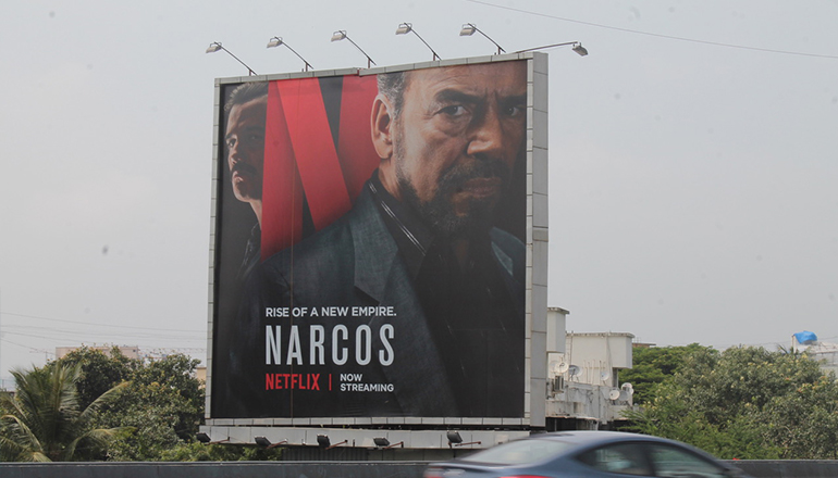Netflix-ナルコスのビルボード広告