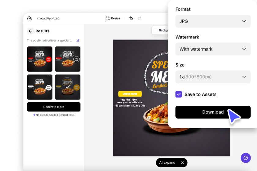 Export and share