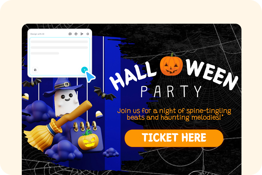 Event promotion visuals generation with CapCut AI design services