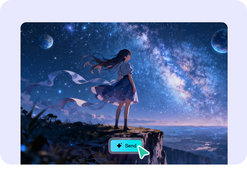 Créez des œuvres d'art personnalisées de fan de Hoshino AI.