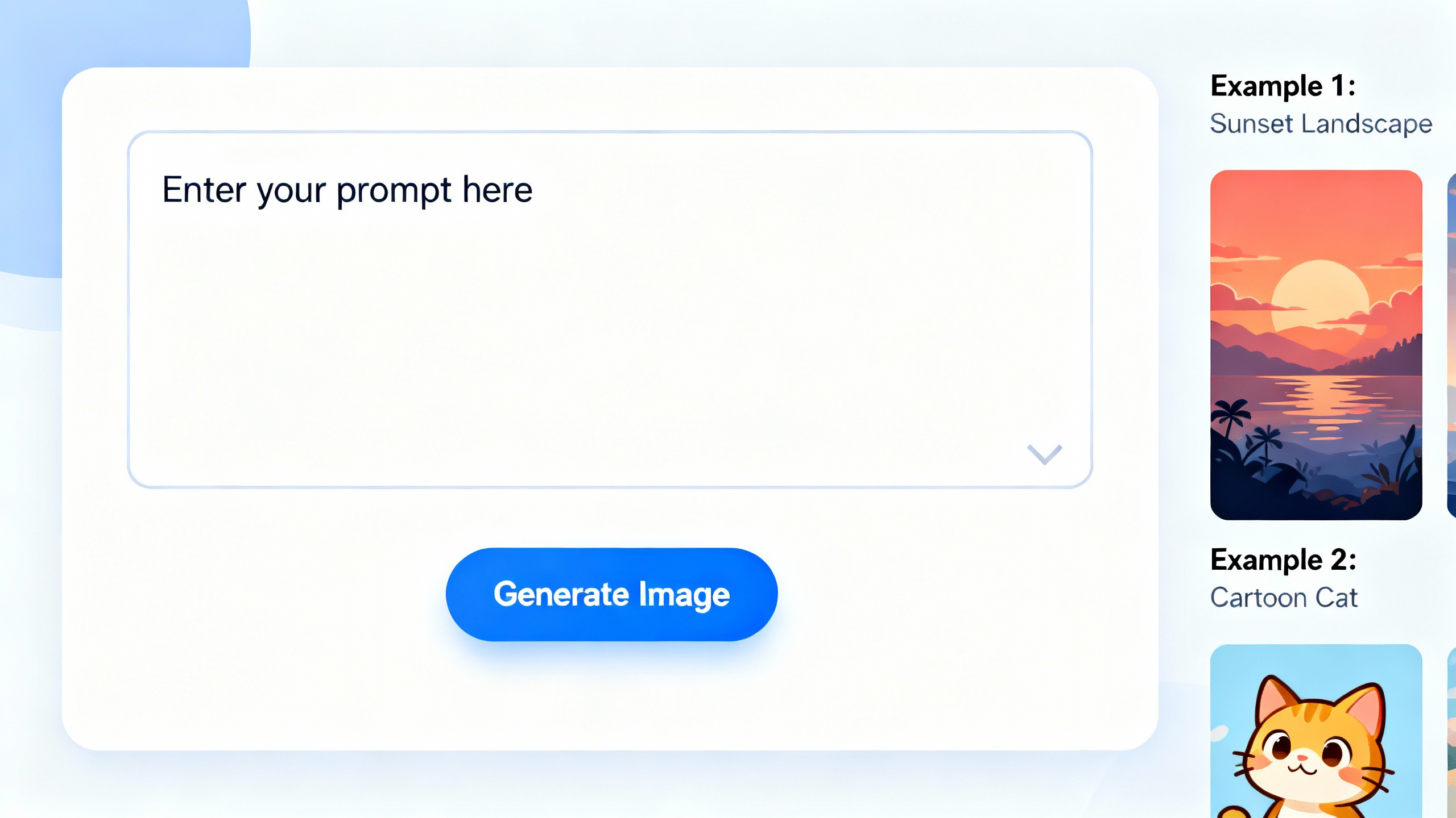 Beginner friendly text to image generator
