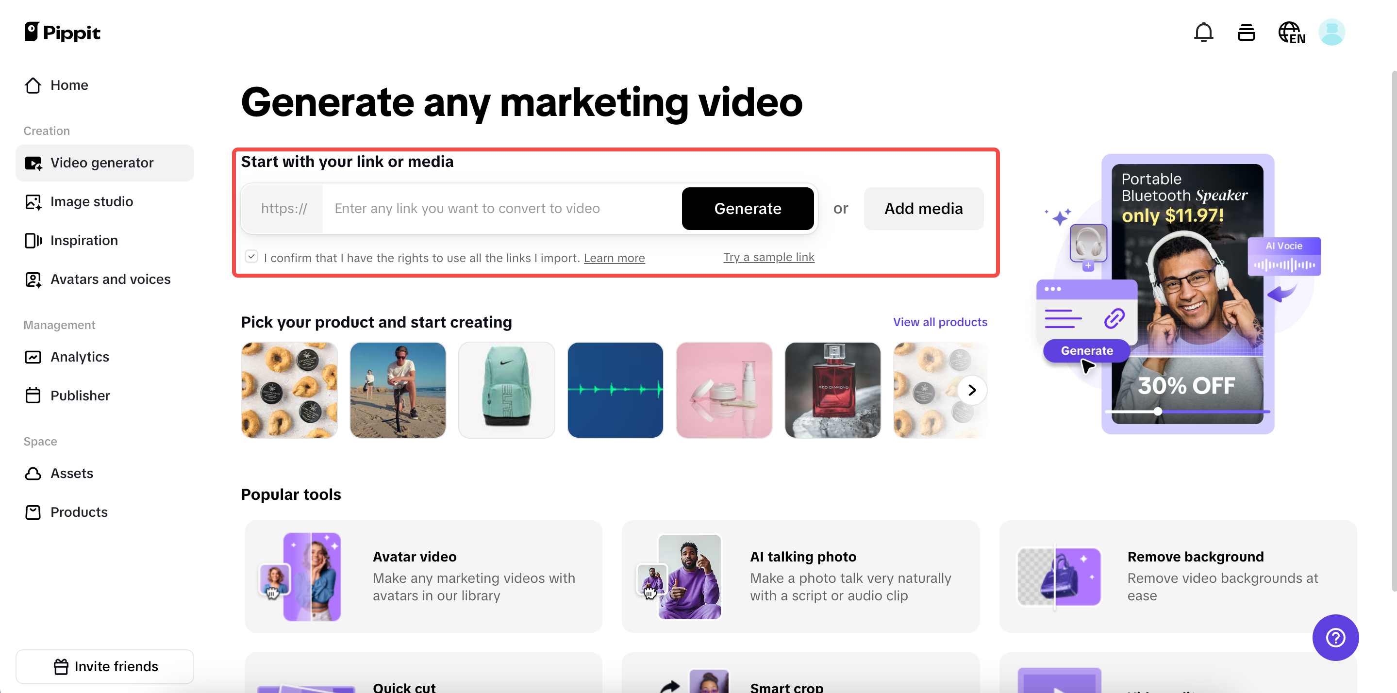 One-click video solution