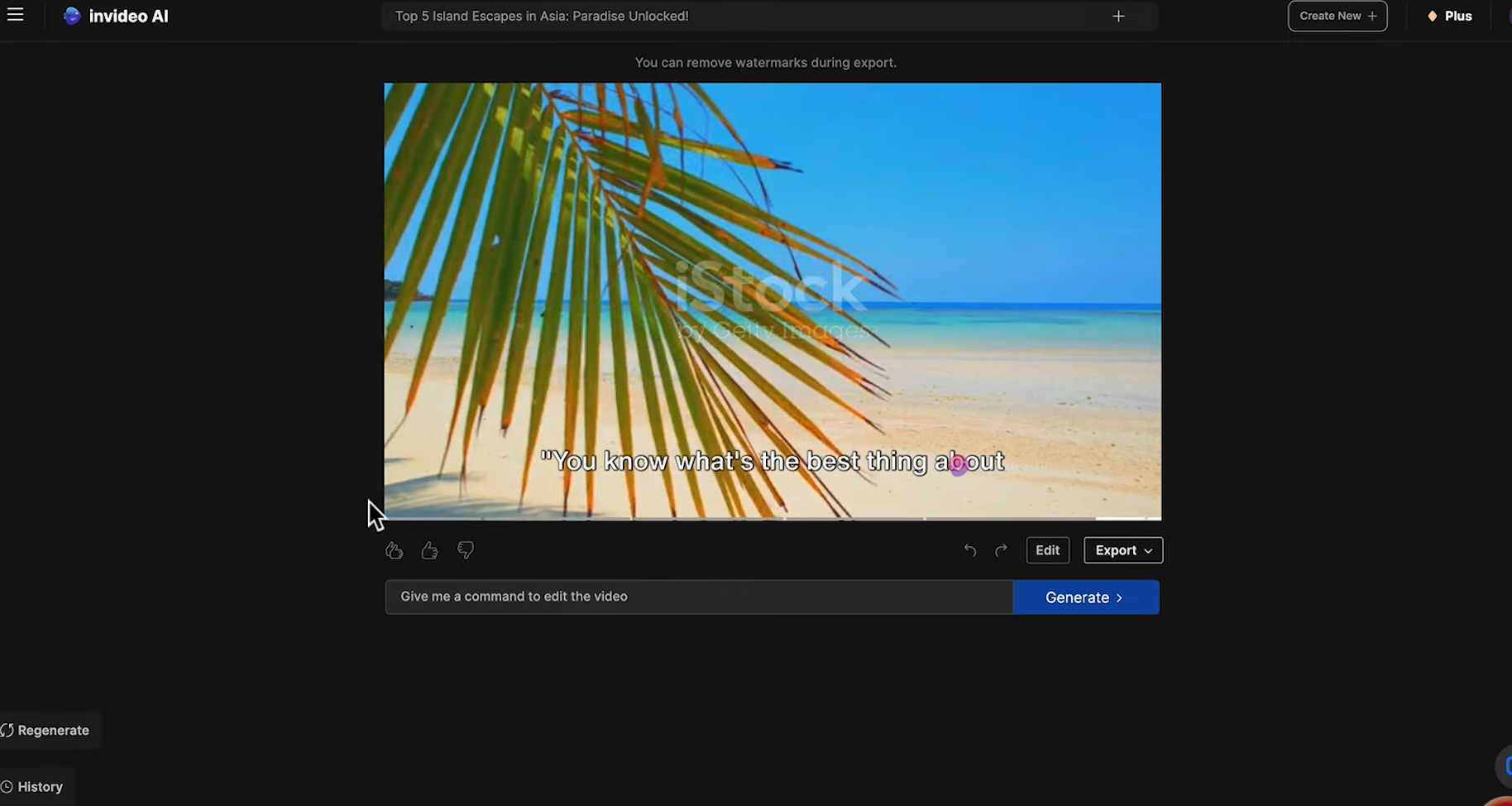 Invideo - um conversor de texto para vídeo animado fácil de usar