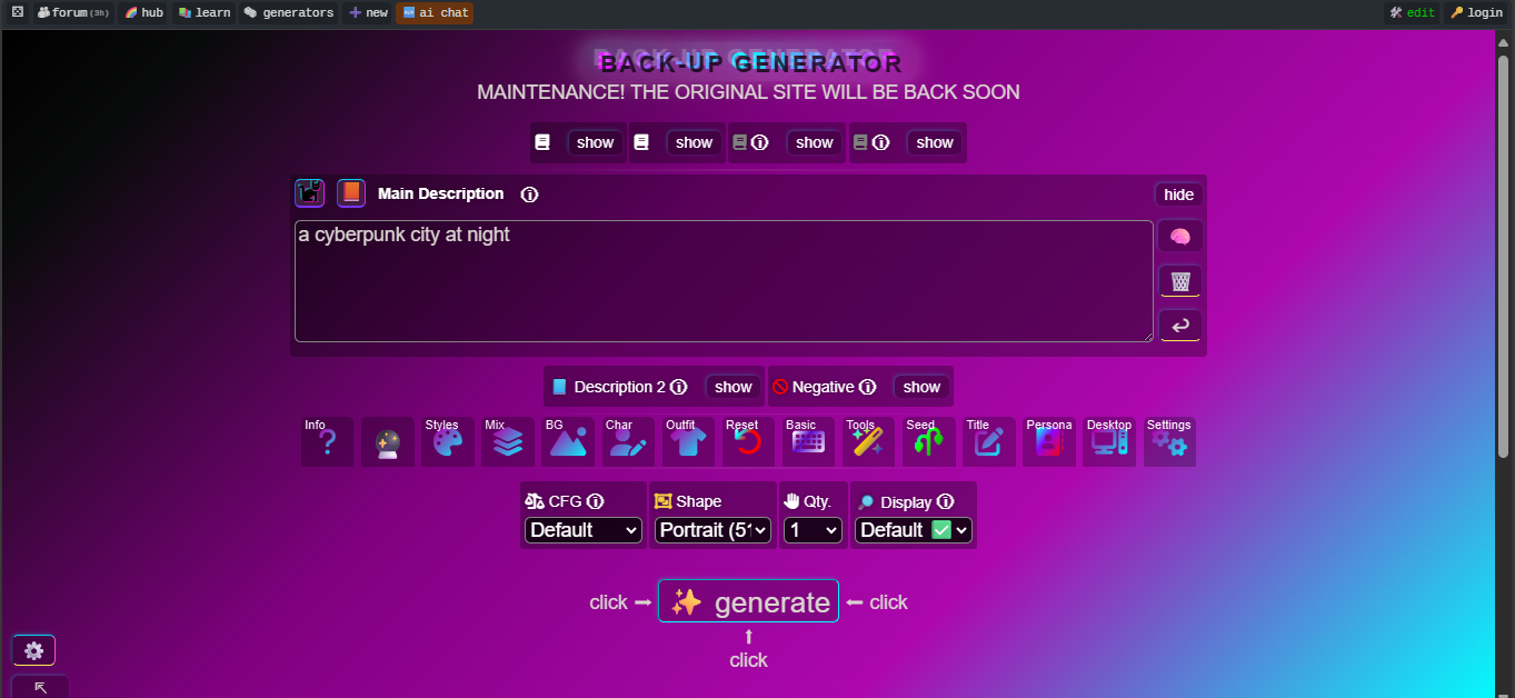 AI art generator