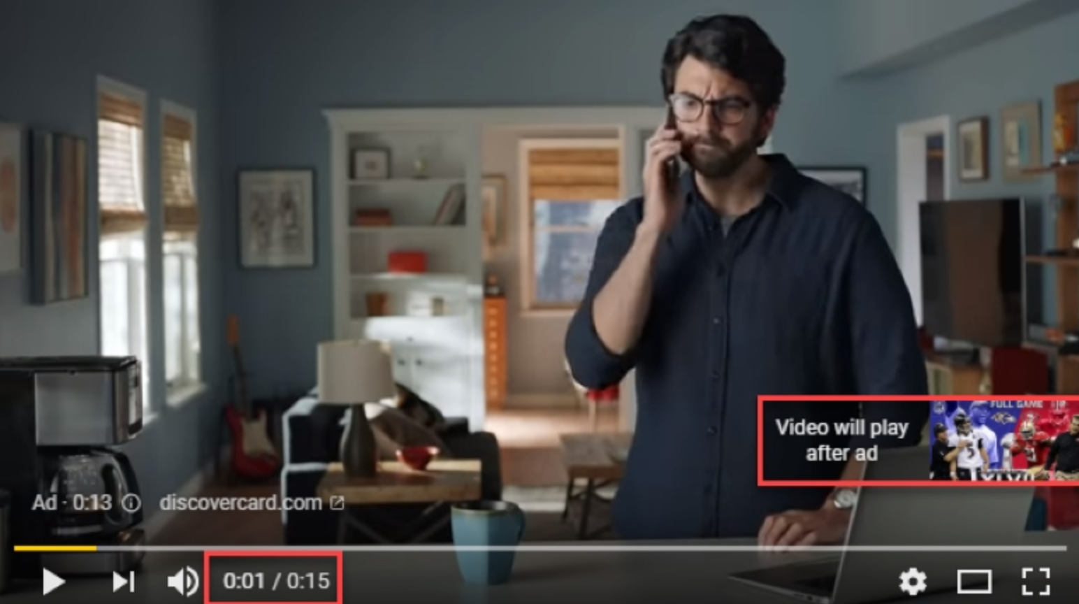 Anuncio actual de YouTube formats-Non-skippable