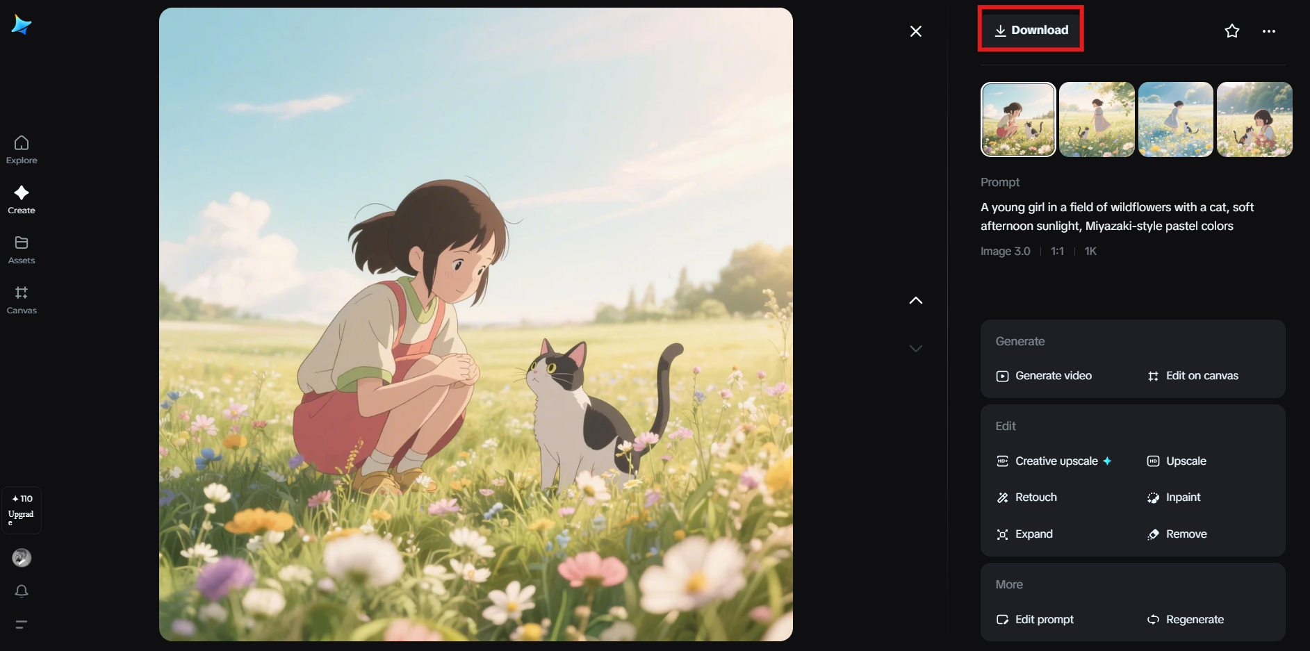 Studio Ghibli藝術風格AI