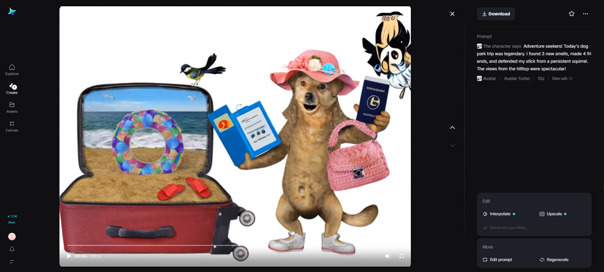 Pet travel vlogger