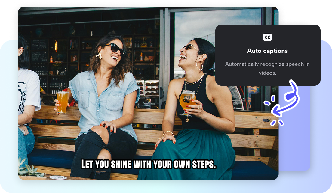 AI powered captions