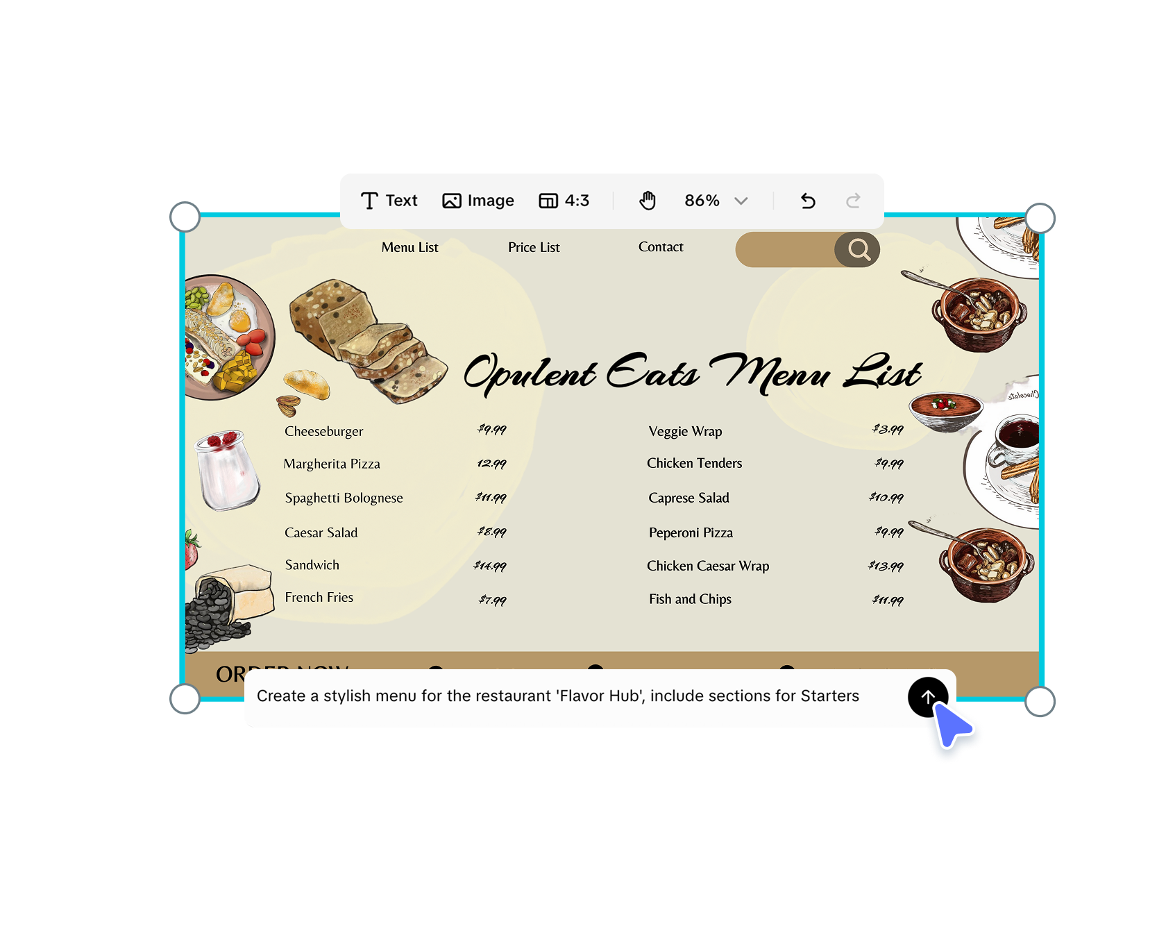 Free Menu Card Design Maker