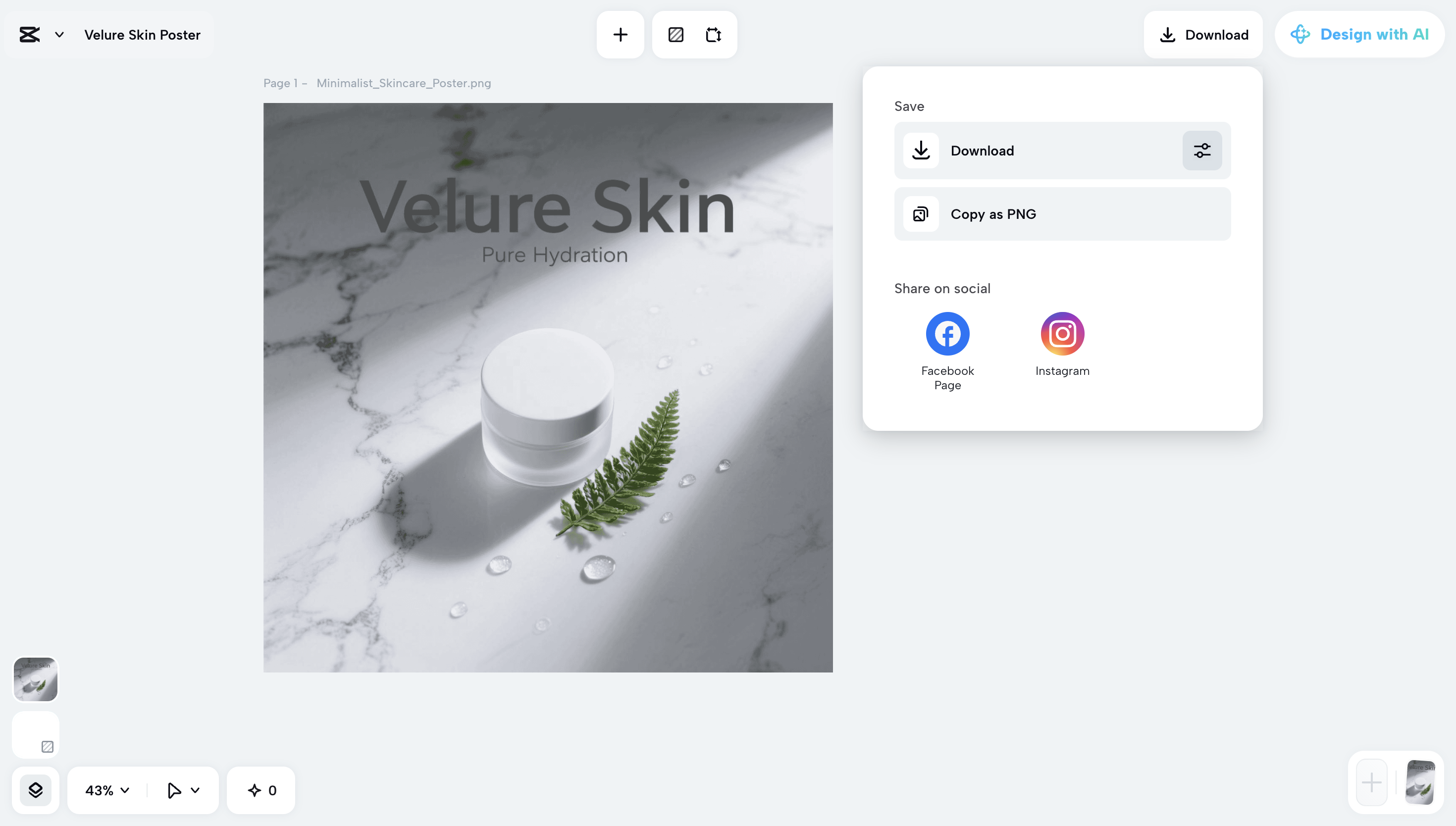 Giao diện CapCut Web