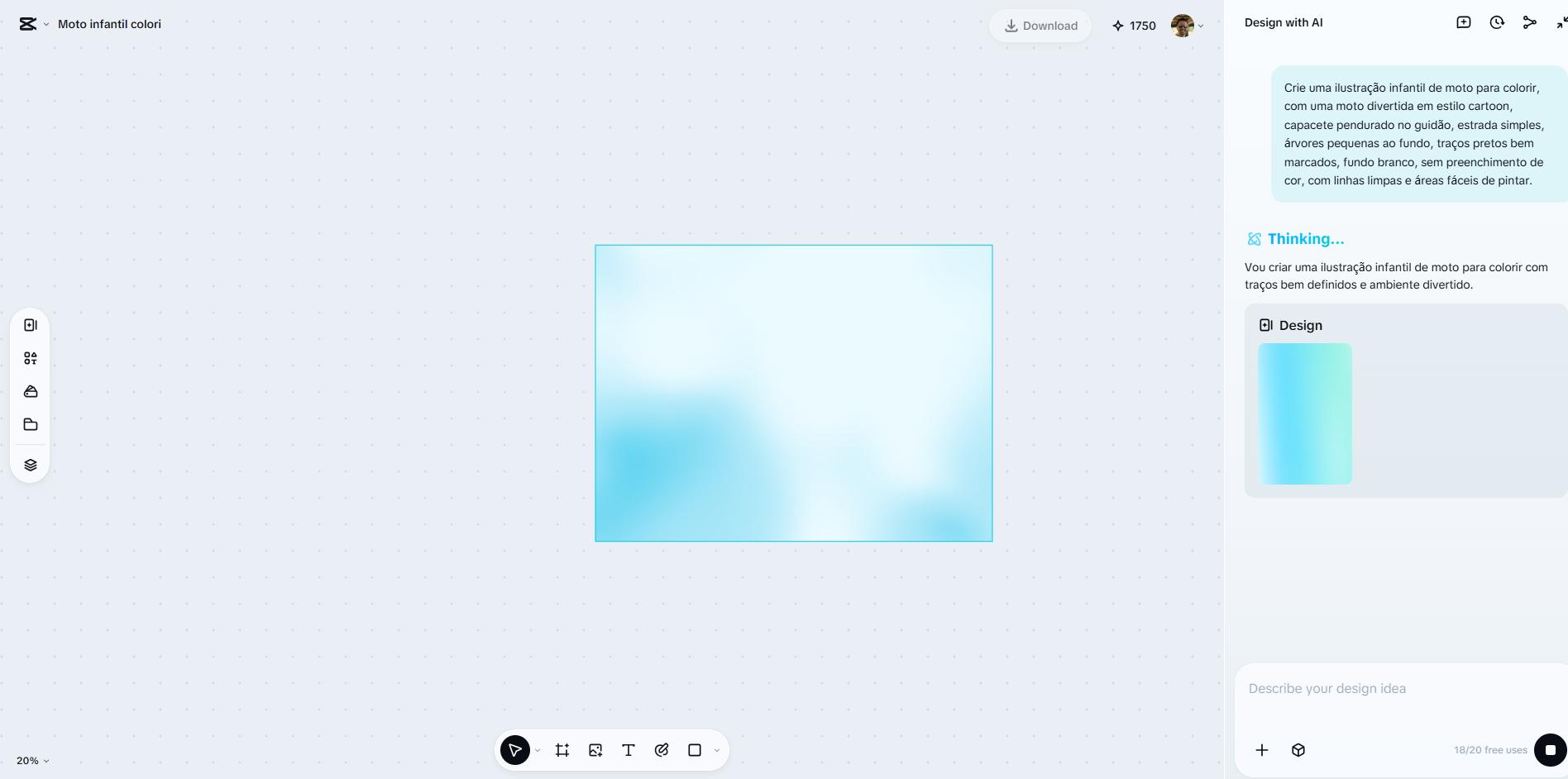 Criar desenho com prompt