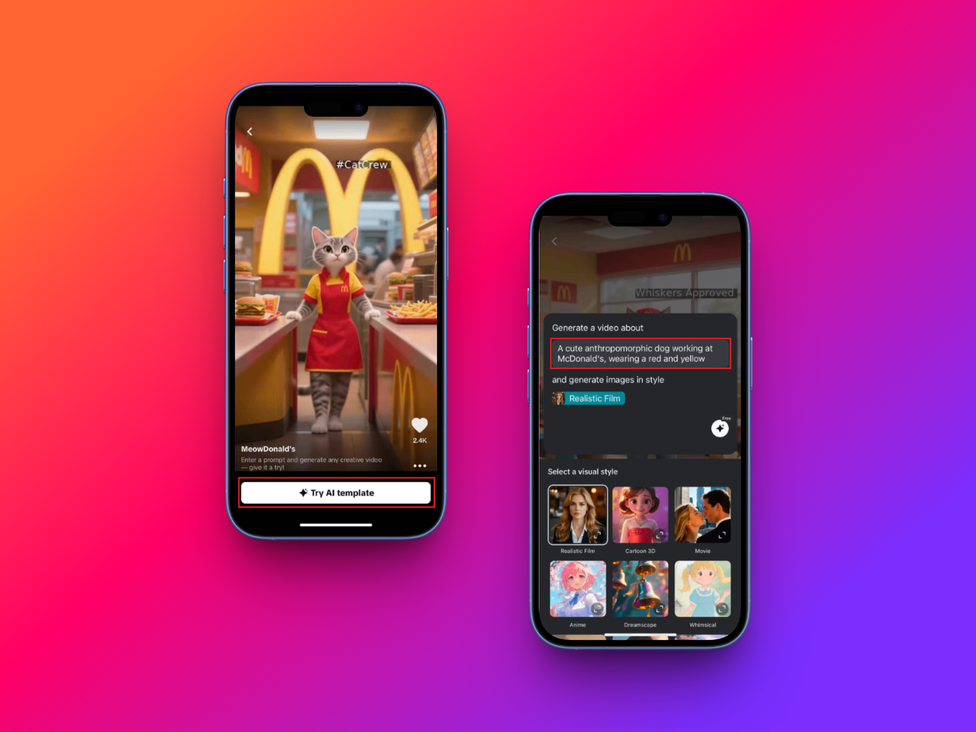 Generate your own AI-created video template