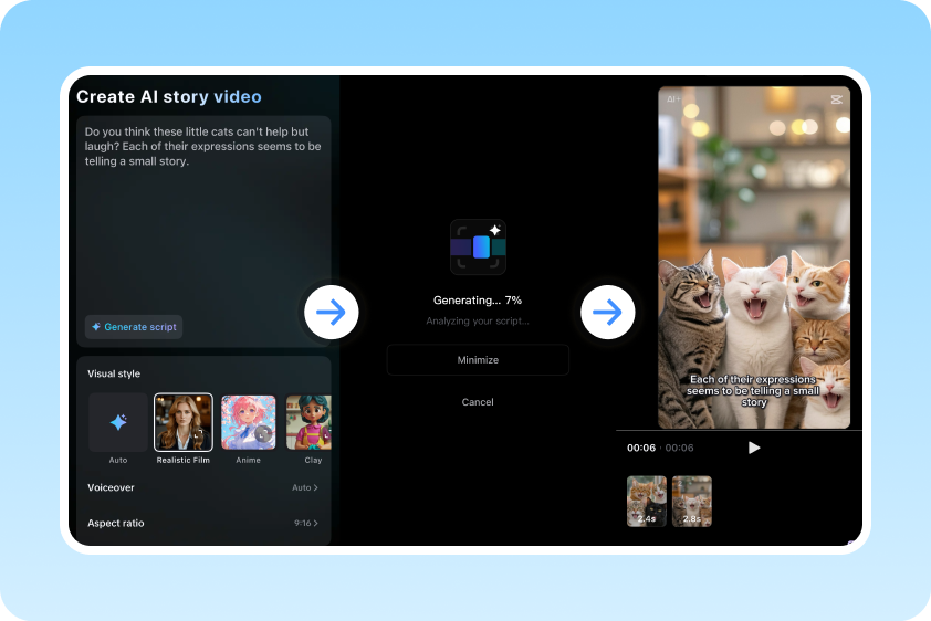 Tạo video dễ dàng cho tất cả người sáng tạo